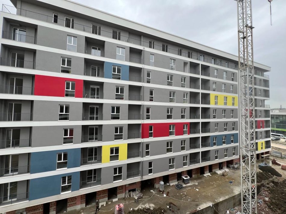 Tirane, shitet apartament 1+1 Kati 3, 55 m² 51.900 € (Kompleks Univers City)