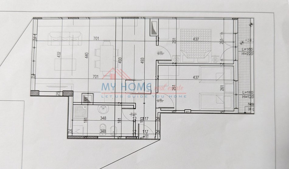 Apartamentin 2+1 ne shitje tek Shkolla e Kuqe(Saimir)