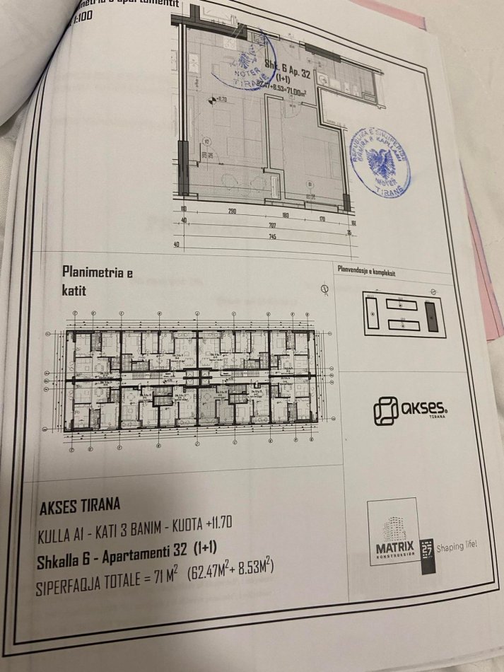 SHITET APARTAMENT 1+1 AKSES TIRANA