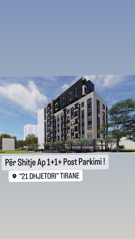 SHITE APARTAMENT 1+1+POST PARKIMI TEK MONDIALI 21 DHJETORI
