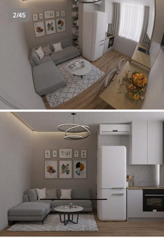 Tirane, jepet me qera apartament 1+1, Kati 2, 50 m² 500 € (rr. riza cerova)