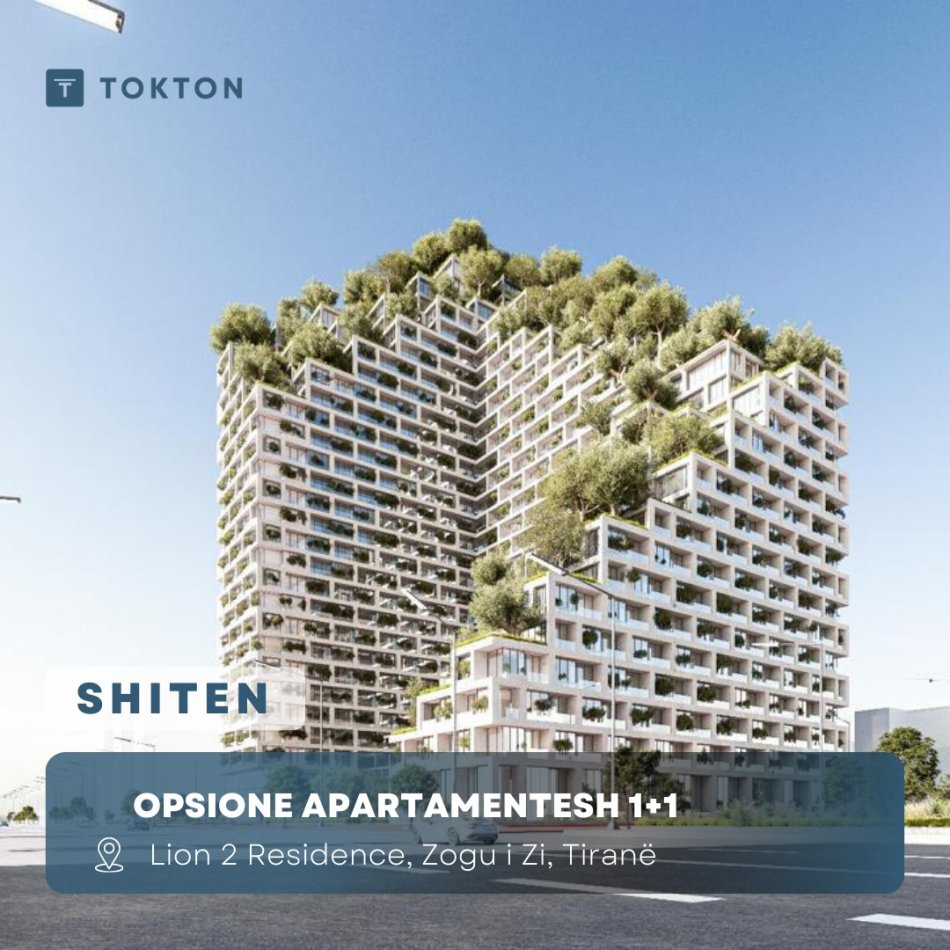 Tirane, shitet apartament 1+1 , (Zogu i Zi, Tirane) ”Lion Park 2"