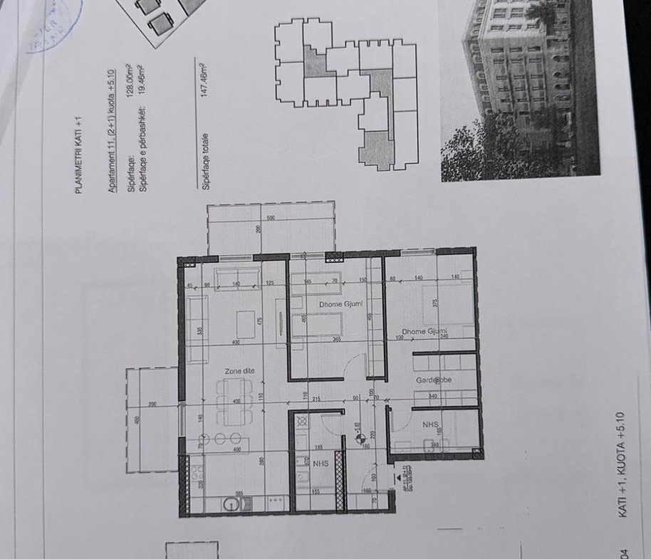 Tirane, shitet apartament 2+1 , 147 m² 199.000 € (Rezidenca Porta e Re)
