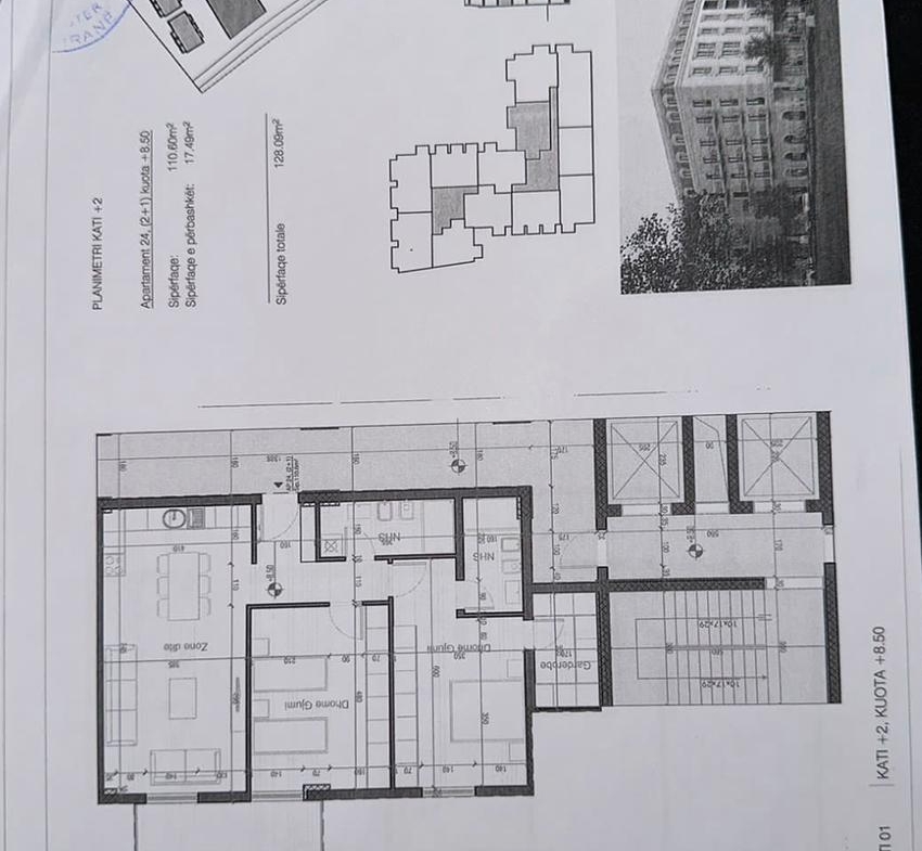 Tirane, shitet apartament 2+1 Kati 2, 128 m² 172.800 € (Rezidenca Porta e Re)