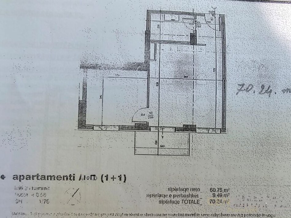 Tirane, shitet apartament 1+1 Kati 2, 70 m² 90.000 € (Ish Fusha e Aviacionit)