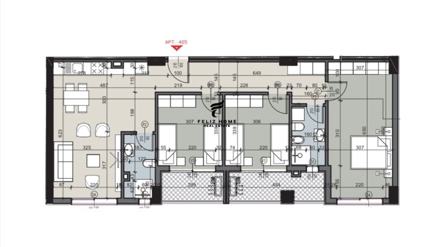 Tirane, shitet apartament 3+1+Ballkon Kati 4, 138 m² 315.000 € (SELITE)