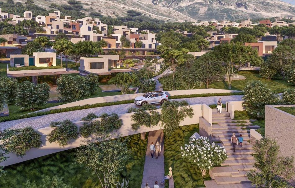 Dhermi - Palase, shitet Vile 2 Katshe , 190 m² (Green Coast Village, Nukli G11)