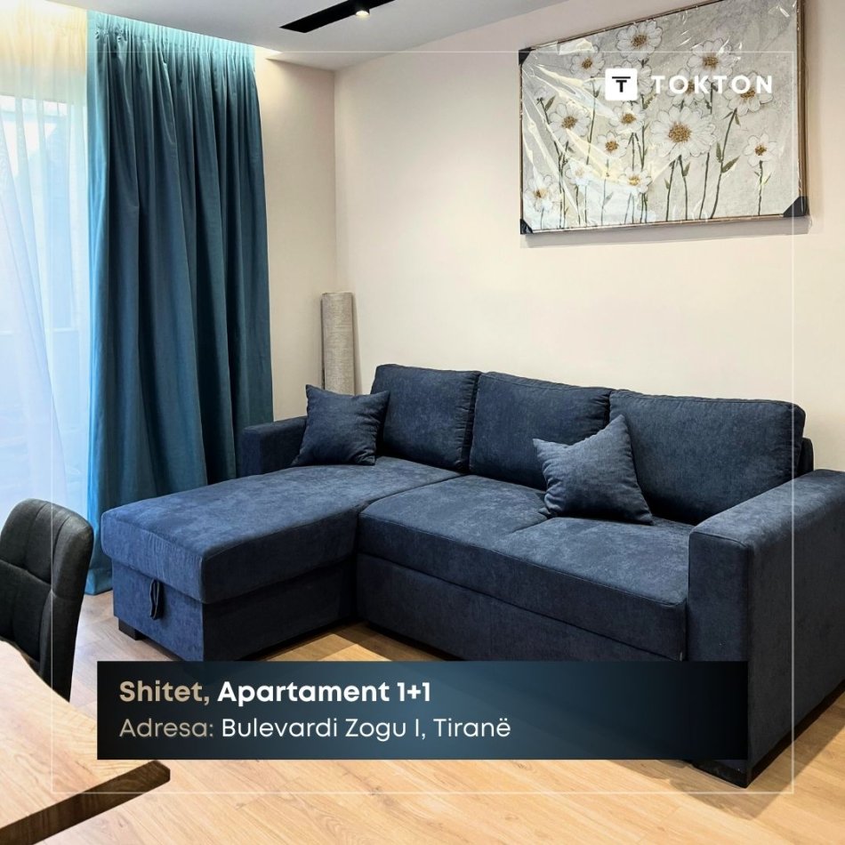 Tirane, shitet apartament 1+1 Kati 4, 49 m² 110.000 € (Bulevardi Zogu I)