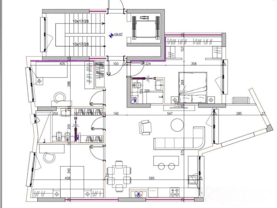 Tirane, shitet apartament 3+1+Ballkon Kati 10, 136 m² 205.000 € (Ish Fusha e Aviacionit)