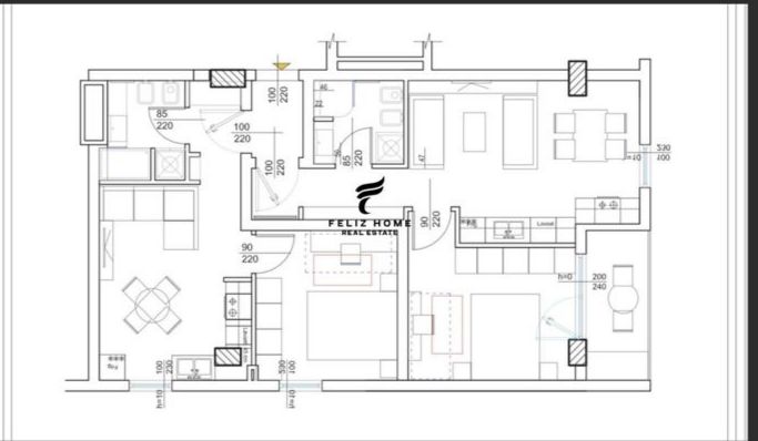 Tirane, shitet apartament 2+1+Ballkon Kati 3, 113 m² 169.000 € (XHAMLLIKU)