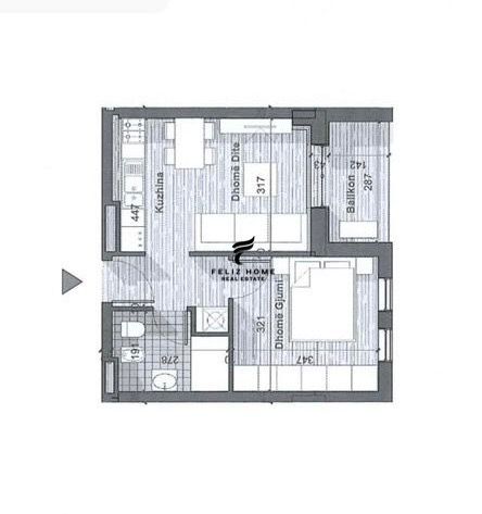 Tirane, shitet apartament 1+1 Kati 5, 52 m² 52.000 € (QTU)