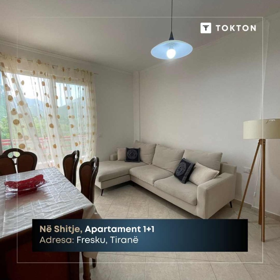 Tirane, shitet apartament 1+1+Ballkon Kati 4, 61 m² 67.000 € (Rruga e Thesarit , Fresk)