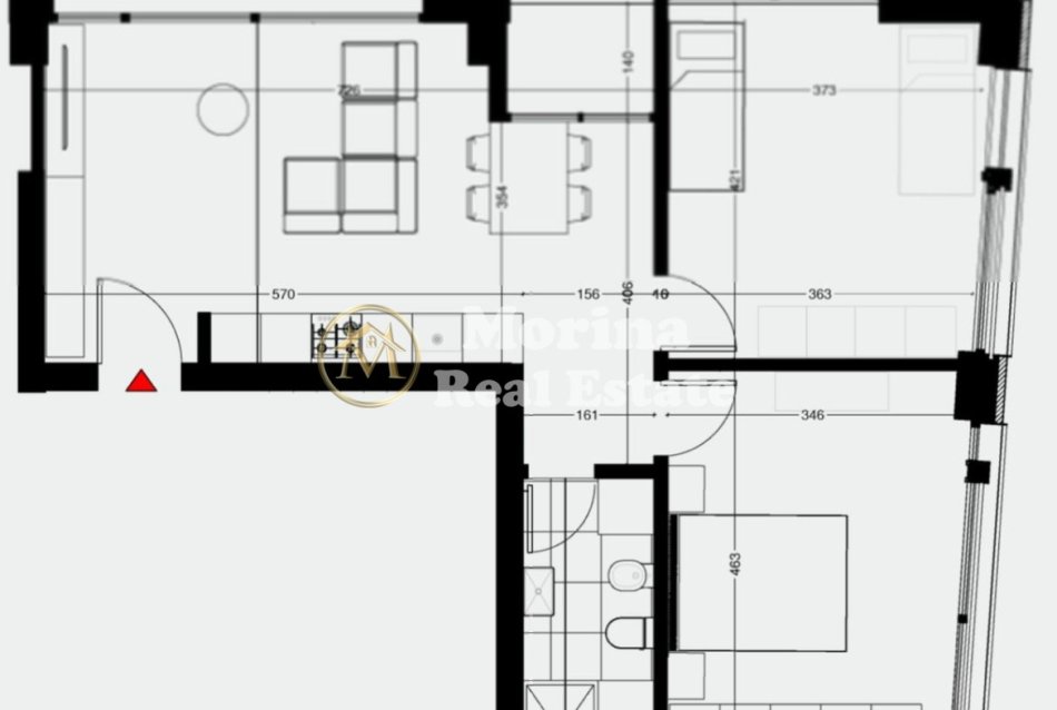 Tirane, jepet me qera apartament 2+1 Kati 1, 90 m² 600 € (Stacioni i Trenit)