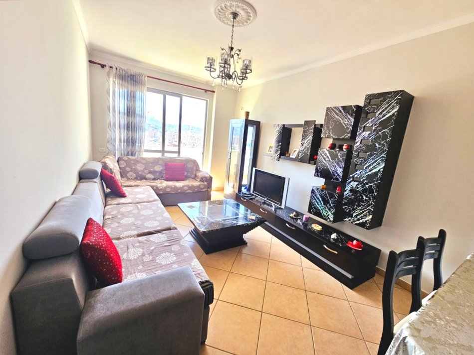 Me Qira: 2+1 +Ballkon 📍 ne Yzberisht - afer BIG MARKET,  Kati 8 -  Pallat i Ri || Totalisht e Mobiluar || 450 Euro/Muaj ||