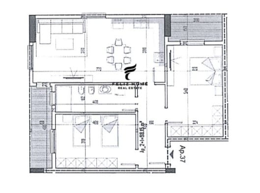 Tirane, shitet apartament 1+1+Ballkon Kati 6, 98 m² 82.000 € (KAMEZ)