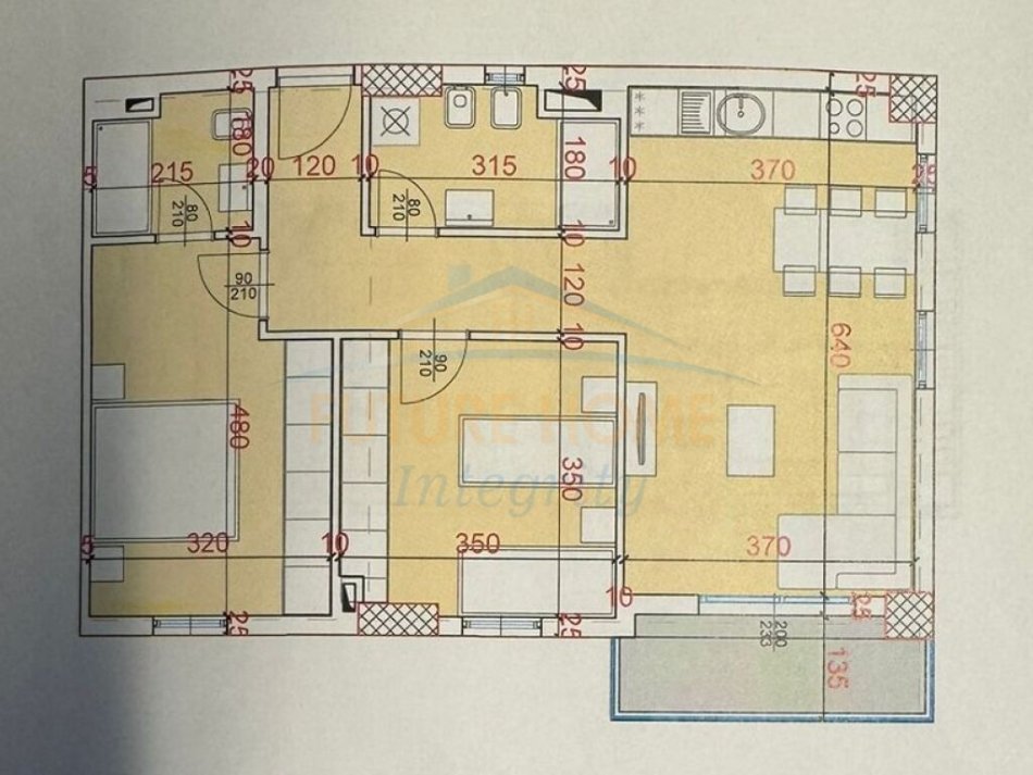 Tirane, shitet apartament 2+1 Kati 7, 94 m² 197.442 € (Rruga Xhanfize Keko, Tirane)