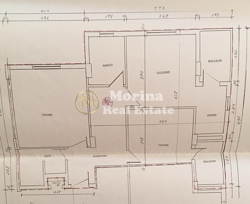 Tirane, shitet apartament 2+1 Kati 2, 105 m² 210.000 € Medreseja