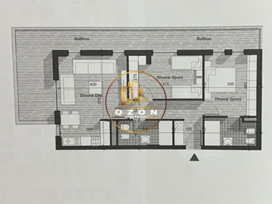 Apartament 2+1+2 për shitje tek Univers City, Pranë QTU-së!