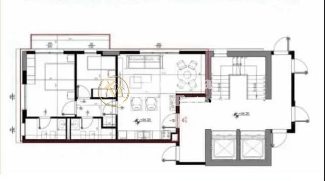 Tirane, shitet apartament 2+1 Kati 10, 96 m² 154.000 € (Emerald Center)