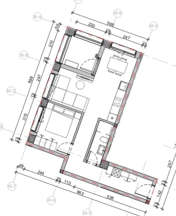 Tirane, shitet apartament 1+1 Kati 3, 67 m² 93.000 € (Ali dem)