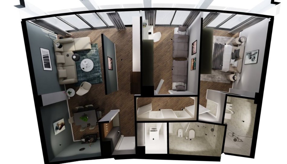 Tirane, shes apartament 2+1+Ballkon Kati 10, 127 m² 340.000 € (Lake View - Liqeni)