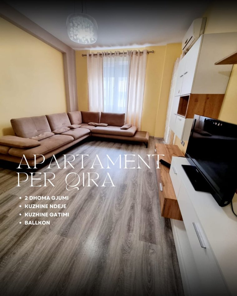 Tirane, jepet me qera apartament 2+1+Ballkon Kati 5, 500 € (astir)