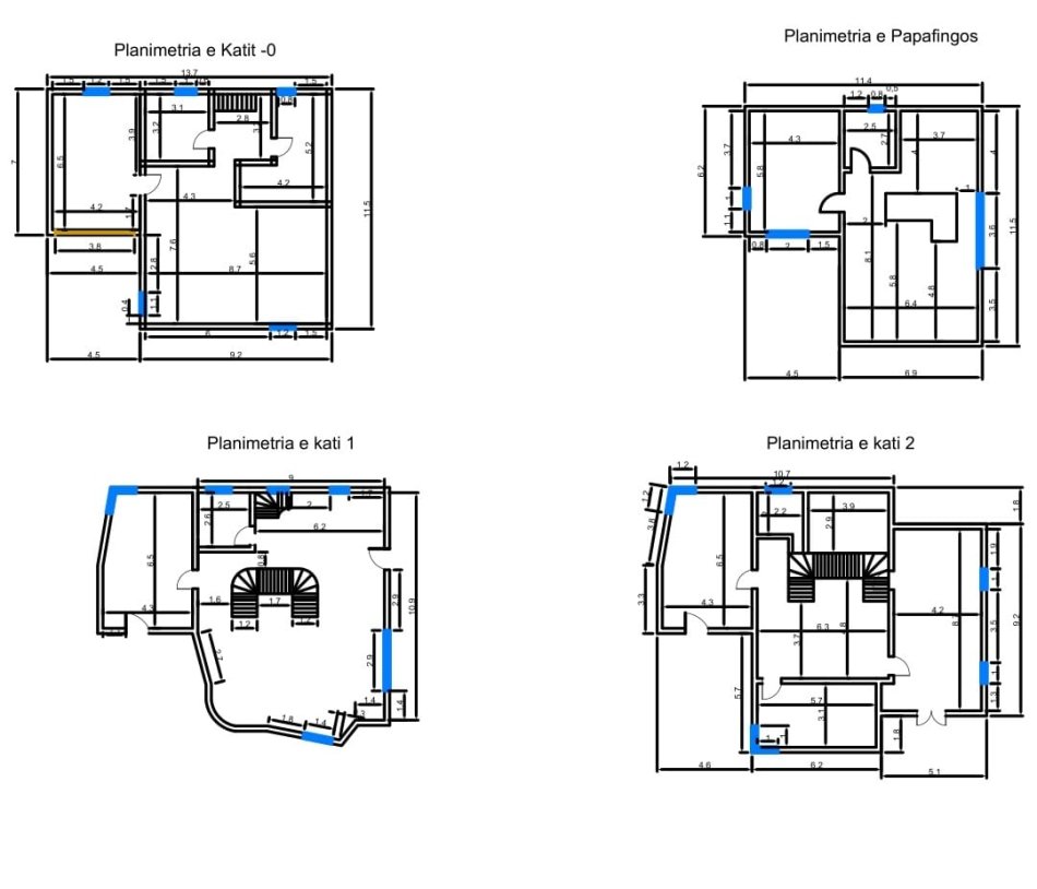Tirane, jepet me qera Vile , 760 m² 5.000 € (Rruga e Kosovareve)