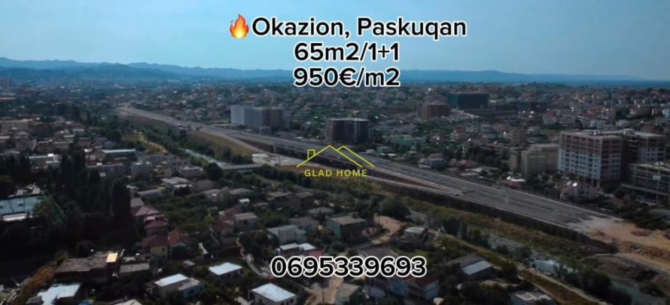 Tirane, shitet apartament 1+1 Kati 0, 65 m² 