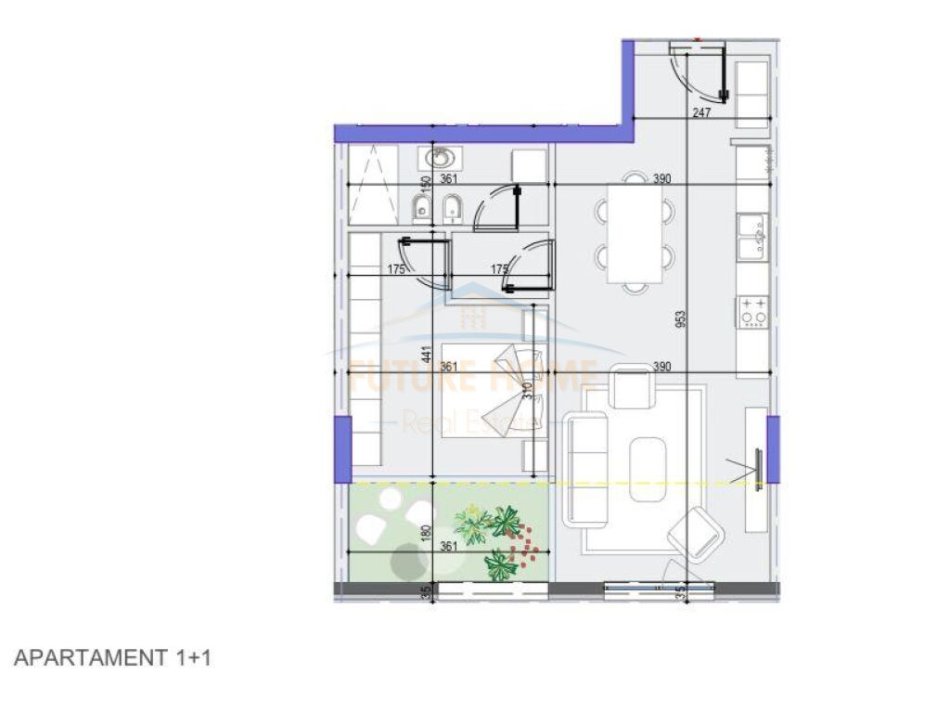 Tirane, shitet apartament 1+1+Ballkon Kati 14, 85 m² 158.000 € (KOMUNA PARISIT, RRUGA MEDAR SHTYLLA)