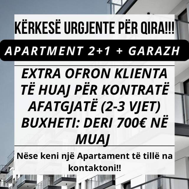 Shkoder, jepet me qera apartament Kati 3, 100 m² 700 Euro (Shkoder qender)