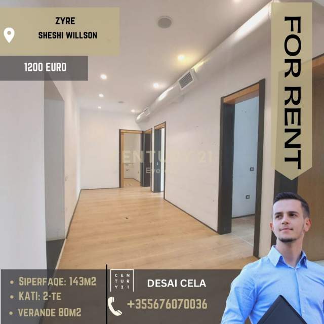 Tirane, jepet me qera dyqan Kati 2, 143 m² 1.200 Euro (Sheshi Willson)
