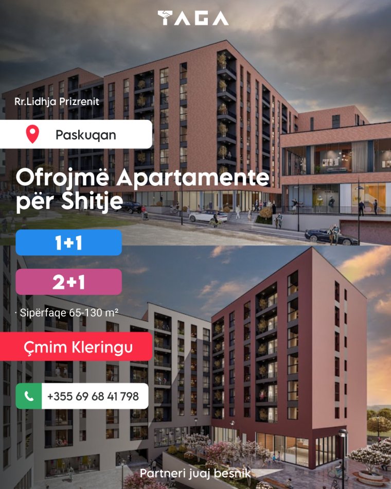 Tirane, shitet apartament , (Rruga “Lidhja e Prizrenit”, (Paskuqan))