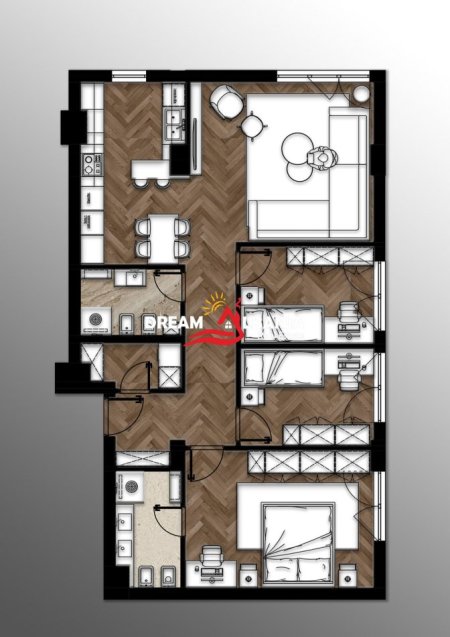 Tirane, shitet apartament 1+1+Ballkon Kati 7, 73 m² 133.000 € (Ne rrugen Don Bosko)