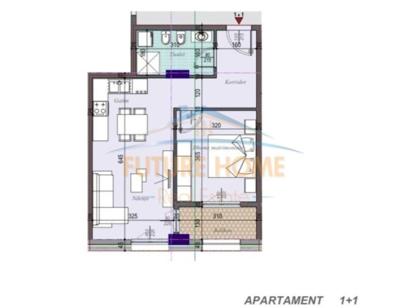 Tirane, shitet apartament 1+1 Kati 8, 68 m² 93.000 € (Casa Italia, Tiran)
