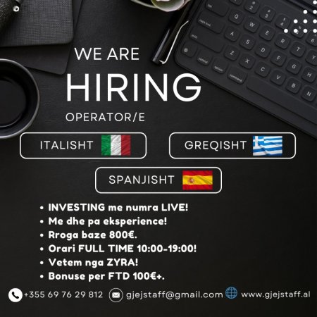 Tirane, njoftim Kerkoj Operator/e