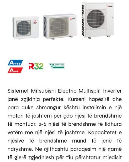 Tirane, shes kondicioner KONDICIONER INVERTER 1.111 Euro