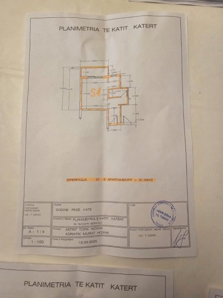 Tirane, jepet me qera apartament Kati 4, 31 m² 93.000 € (Posta Shqiptare , Qender)