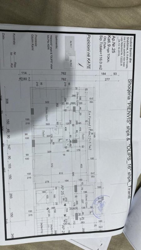 Tirane, shitet apartament 3+1+Ballkon Kati 7, 116 m² 261.000 € (Vila Gold ne Qender te Tiranes.)