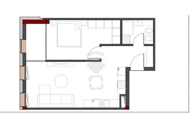 Tirane, shitet apartament 1+1+Aneks+Ballkon Kati 2, 75 m² 115.900 € (xhamllik)