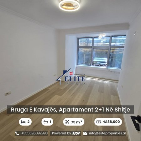 Tirane, shitet apartament 2+1 Kati 2, 72 m² 188.000 € (Rruga e kavajes)