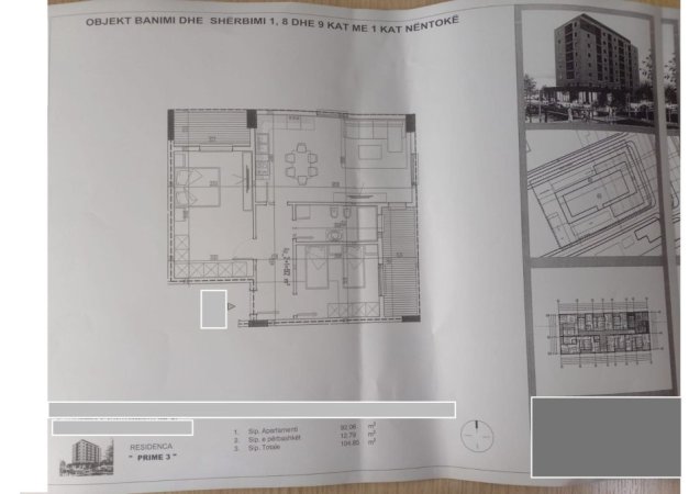 Kamez, shitet 2+1 , 105 m² 90.000 € Kamez