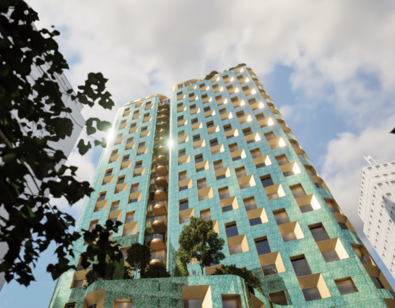 Tirane, shitet apartament 1+1+Ballkon Kati 8, 75 m² 225.900 € (Sheshi Skenderbej)