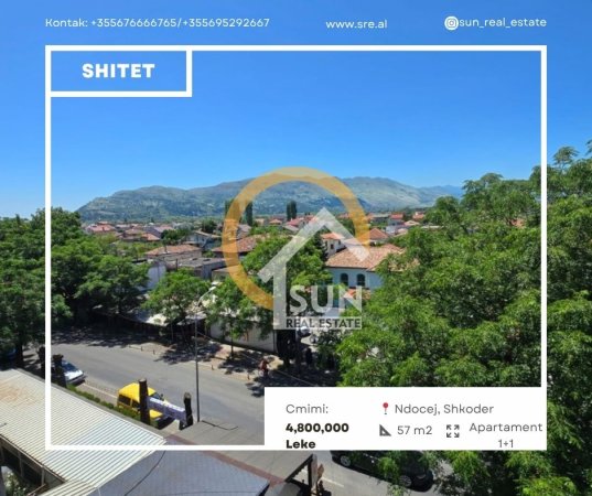 Shkoder, shitet apartament 2+1 Kati 5, 57 m² 
