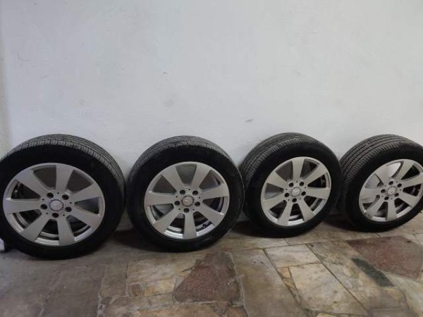 Tirane, Disqe alumini 16" + goma Continental 205x55x16 per Benz, 300 euro