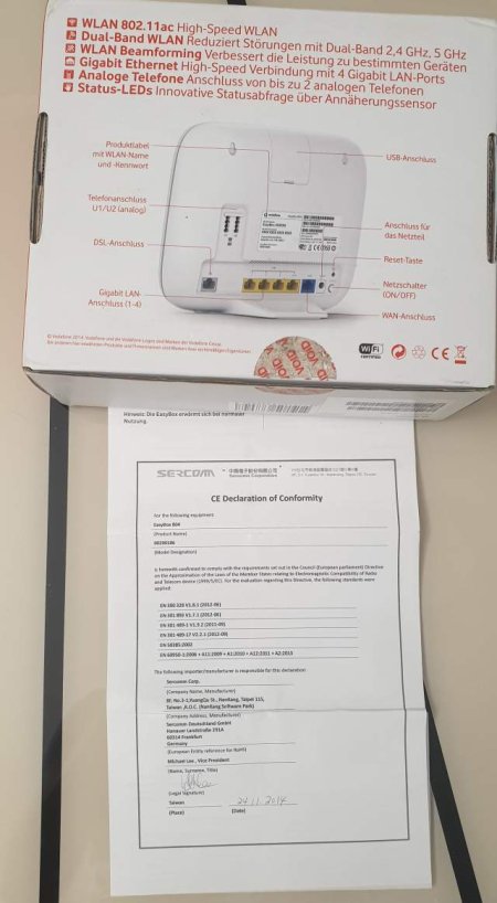 Tirane, shes pajisje Network Vodafone EasyBox 804 75 Euro