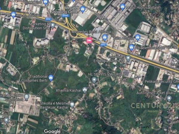 Tirane, shes toke 2.875 m² 172.000 Euro (Kashar)