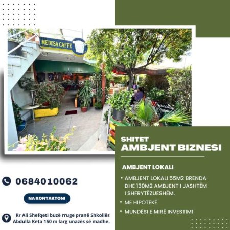 Tirane,Shiten Disa Ambjente Biznesi (Dyqane dhe Lokal) per arsye migrimi:500.000 Euro (Rr Ali Shefqeti)