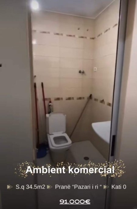 Tirane, shitet ambjent biznesi Kati 0, 34 m² 91.000 Euro prane Pazarit te Ri