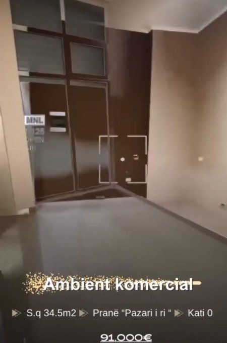 Tirane, shitet ambjent biznesi Kati 0, 34 m² 91.000 Euro prane Pazarit te Ri