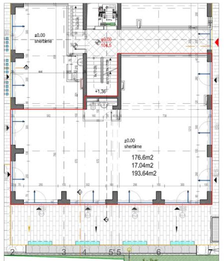 Tirane, shes ambjent biznesi Kati 0, 268 m² 850.750 Euro (Rruga e Kavajes)